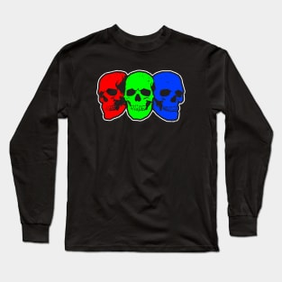 RGB Skulls Long Sleeve T-Shirt